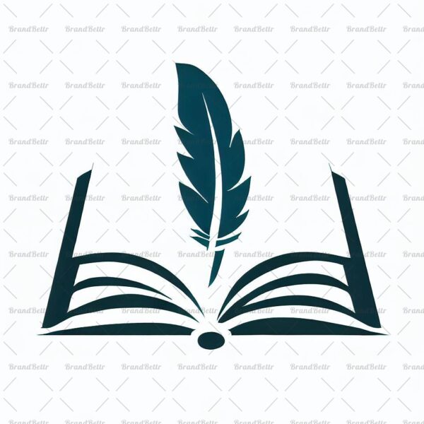 Offenes Buch und Feder